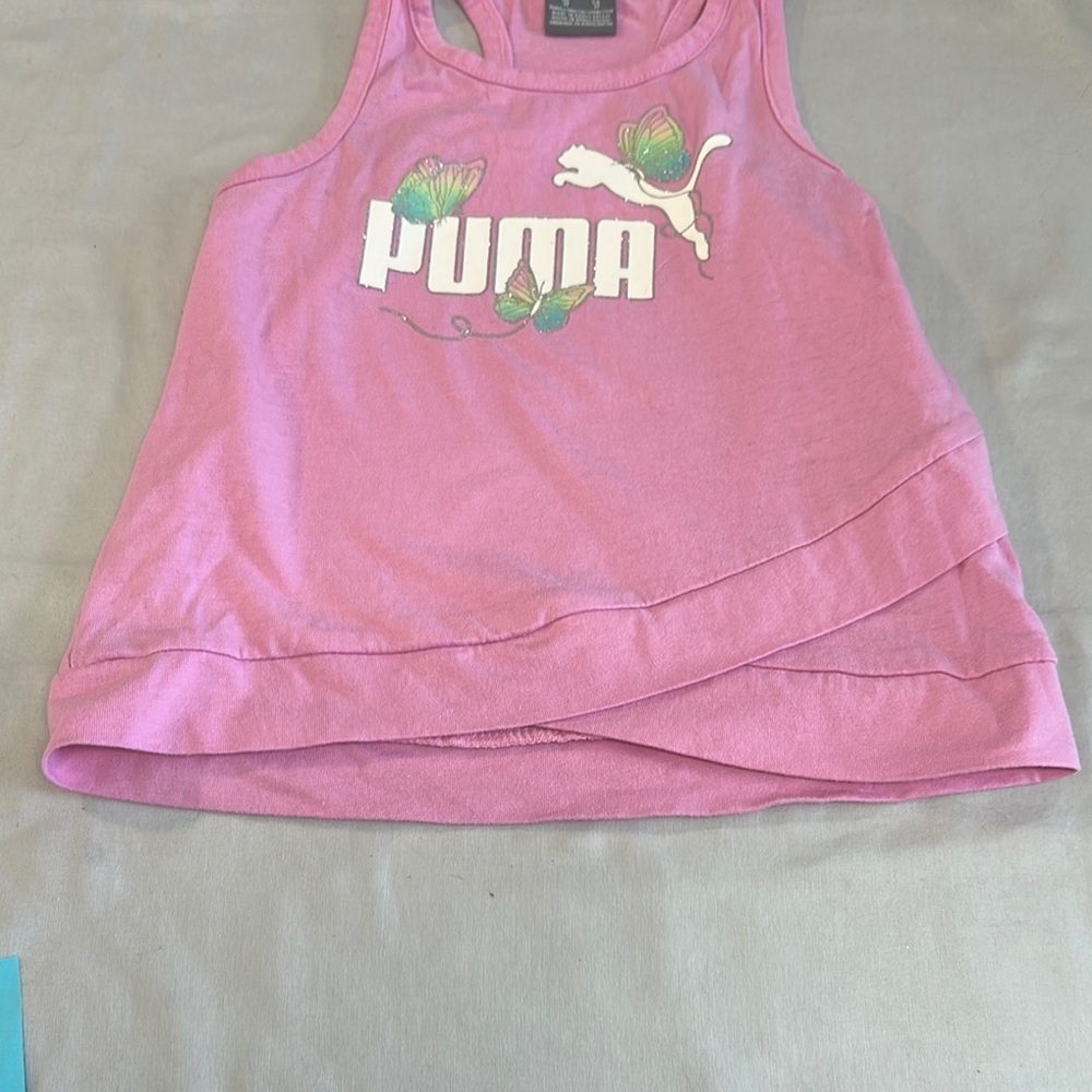 Puma Pink Athletic Tank Top with Racerback Design - Picture 5 of 6